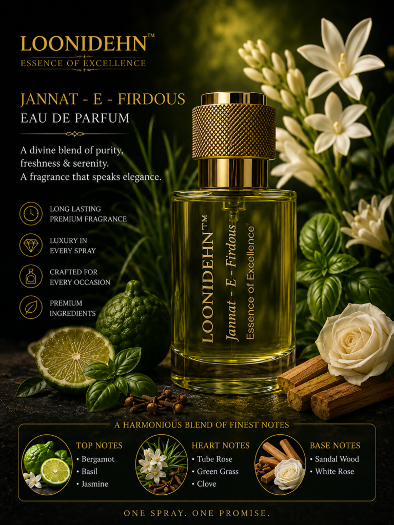 LOONIDEHN™ Jannat-E-Firdous Eau De Parfum – 30 ml | Premium Long-Lasting Luxury Fragrance