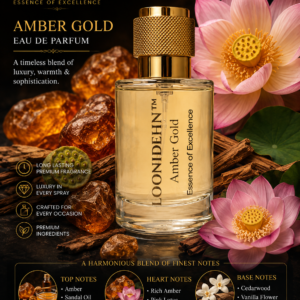 LOONIDEHN™ Amber Gold Eau De Parfum – 30 ml | Premium Long-Lasting Luxury Fragrance